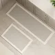 Kitchen Beige Stripe Carpet Absorbent Floor Mats Pvc Diatom Mud Mat Bathroom Laundry Room Non-slip