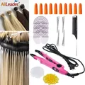 Pro Hair Extensions Tools Fusion Heat Iron Connector Wand Melting Tool Set Italian Keratin Glue Hair