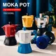 Moka Pot - Authentic Italian Coffee Maker for Rich Bold Espresso - Stainless Steel Stovetop Espresso