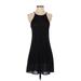 Theory Casual Dress - A-Line Halter Sleeveless: Black Solid Dresses - Women's Size 00