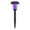 1/2 pièces bug zapper extérieur solaire piège à moustiques tueur lampe uv led électrique étanche anti moustique lumière jardin pelouse piège à moustiques