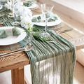 2 pièces écharpe en tissu froissé drapeau de table drapeau de table de fête fête d'anniversaire décoration en tissu froissé fil de Barry pâte frite torsions serviette froissée