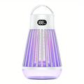 Bug zapper rechargeable tueur de moustiques et de mouches lumière intérieure avec boucle de suspension électrique lampe tueuse portable usb led piège pour la maison chambre camping en plein air