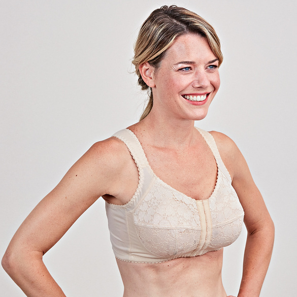 Bügelloser BH mit Frontverschluss hautfarben, Cup C Image