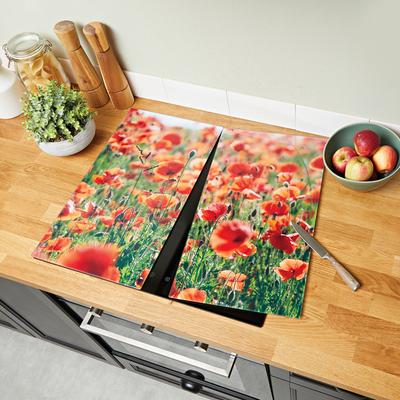 Herabdeckplatten "Mohnblumen" 2er-Set Basilico Image