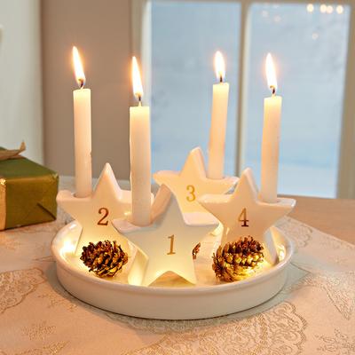 Adventsset Kerzenhalter Sterne Image