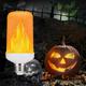 LED Flame Light Bulbs 7W E27 Flickering Flame Halloween Props Energy Saving for Festival Halloween Christmas Paty AC85-265V