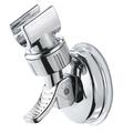 1pc Chrome Polished Adjustable Shower Head Bracket - Detachable Suction Cup for Easy Installation, No Drilling Required - Perfect for Bathroom Upgrades , Bathroom Tools