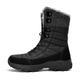 Men's Boots Snow Boots Retro Walking Casual Daily Leather Waterproof Warm Booties / Ankle Boots Loafer Black Gray Spring Fall