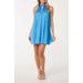 Sammy Pleated Trapeze Minidress