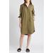 Long Sleeve High-low Shirtdress