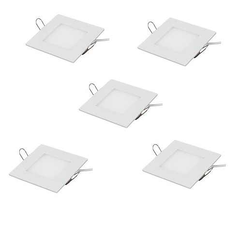 5 Stück 3 W 15 LED-Perlen Leicht zu installieren Einbaulampe Einbauleuchten Instrumententafel-Leuchten Warmweiß Kühles Weiß 85-265 V kommerziell Zuhause / Büro Kinderzimmer / RoHs / ASTM Image