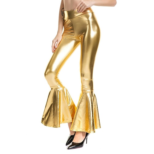 Disco-Tanzkostüme exotische Tanzkleidung Pole-Tanzhose mit Rüschen Rüschen reine Farbe Damen-Leistungstraining aus hohem Polyester Image