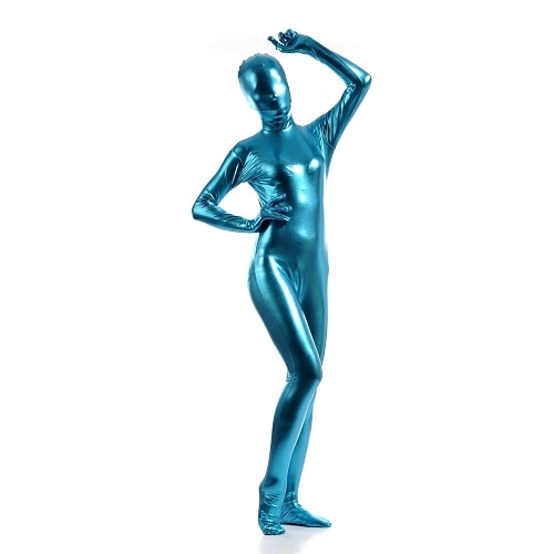 Glänzende Zentai-Anzüge Cosplay Kostüm Bodysuit Karnevalskostüm Ganzkörperanzug Herren Damen Sexy Kostüm Einfarbig Elasthan Latex Kostüm für Halloween Image