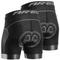 Herren Fahrradunterwäsche Fahhrad Gepolsterte Shorts / Gämse MTB Mountain Rennrad Sport 3D-Pad Radfahren Atmungsaktiv Rasche Trocknung Schwarz Grau Polyester Bekleidung Fahrradbekleidung / elastisch