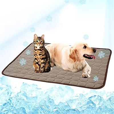 hundematte kühlende sommerunterlage matte für hunde katzendecke sofa atmungsaktiv haustier hundebett sommer waschbar für kleine mittel große hunde auto Image