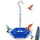 Kolibri-Futterspender zum Aufhängen im Freien, auslaufsicher, leicht zu reinigen und nachzufüllen, Untersetzer-Brumm-Futterspender für Hummervögel, inklusive Aufhängehaken