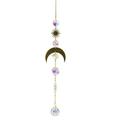 Window Hanging Crystal Wind Chimes Chandelier Aurora Rainbow Crystal Prism Decoration Suitable for Home And Garden Decoration Fairy Hanging Crystal Wind Chime Pendant Decor