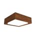 Accord Lighting Meio 1-Light LED Flush Mount, Wood in Brown | 4.72 H x 19.69 W x 19.69 D in | Wayfair 586LED.06