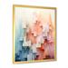 Design Art Pastel Minimalism Towers - Minimalism Wall Art Living Room Metal in Blue/Pink | 32 H x 24 W x 1 D in | Wayfair FDP120980-24-32-GD