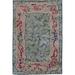 Gray 108 x 72 W in Rug - Doris Leslie Blau Vintage 6' x 9' Mid-20Th Century Art Deco Chinese Green/Red Hand Knotted Rug | 108 H x 72 W in | Wayfair