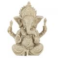 ZPSHYD Sandstone Resin Indian Elephant God Statue Indian Elephant Head God Ornaments Sandstone Resin Elephant God Statue for Home Decor