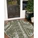 Unique Loom Anthro Outdoor Bohemian Rug 10 8 x 10 8 Round Green