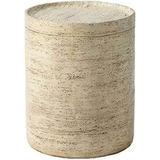 NLIBOOMLife Concrete Set of 2 Outdoor for Patio 14 Outdoor Accent Table Patio Round End Table Ceramic Garden Stool Log Table
