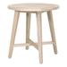 Maklaine Transitional 36 Wood Outdoor Counter Table in Gray