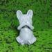 YOLOKE Meditating Dog Resin Sculpture - French Zen Garden Decor Statue for Home and Garden