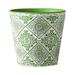 JUNWELL Ceramic Flower Pot Planter Flowerpot with Drainage Holes Glazed Surface Indoor Succulent Home Office Sense Blue