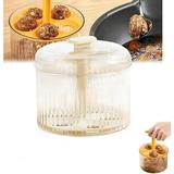 GUZEIR Translucent Meatball Maker Manual Meatball Maker 2024 Creative Meat Baller Maker with Container DIY Meatball Making Set 5 Balls Meatball Maker Ground Meat Freezer Storage (White)