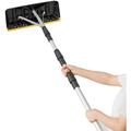 Roof Snow Rake 6.2ft to 21ft Telescoping Snow Rake for Snow Leaves Debris Removal Light Weight Aluminum Roof Snow Removal Tool Scratch Free Rake w/Large Blade & Anti-Skid Handle