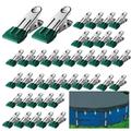 Baetikot 40 Pcs Swimming Pool Cover Clamps-Multifunctional Swimming Pool Above Ground Stainless Steel Clothes Pins For Above Ground Swimming Pools Towel Spring Beach Towels Clearance