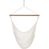 Castaway Living Hammock Chair with Soft Cotton Rope Hardwood Spreader Bar Designed in The USA Durable & Comfortable Spacious Swing for Balcony Sunroom Patio Porch Backyard & More