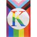 Progress Rainbow Pride Flag Rainbow Monogram Letter N Welcome Garden Flags Gay LGBT Pride Flag 12x 18 Double Sided Flax Initial Family Last Name Flags Outdoor Yard Decorative Flags Banner(N)