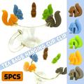 Beppter Drill Bits & Accessories 5X Tea Hanging Holder Squirrels Tea Marker Cup Silicone Kitchen 5Pcs/Set Hanging Bag Cup Gadget Tools & Home Improvement