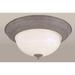 Desert Stone Large Fluorescent Flush Mount Ceiling Light