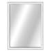 Living-Designs Edge Modern & Contemporary Beveled Accent Mirror, Solid Wood in Gray/White | 41.75 H x 31.75 W x 2.375 D in | Wayfair