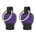 2Pcs Screwdriver Bit Holder Quick Release Keychain Wear-Resistant Tool Accessory for 1/4in Diameter Bits Made of Aluminum Alloy ABS Stainless Steel Purple Suitable for High Altitude and Field