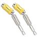 2Pcs Magnetic Screw Bit Holder Set Chrome Vanadium Steel Quick Change Drill Tip Tool 1/4in Hex Shank 89mm Length Yellow and Silver for Electric and Pneumatic Drills Screwdrivers