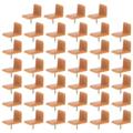 Plastic Drawer Slides 40 Pcs Glides Drawers Vanity Chairs Stoppers Rectangle Iron