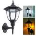 6 Sided Outdoor Wall Lantern Exterior Light Fixture Motion Sensor Garden Lamps