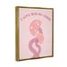 Stupell Industries Bb-085-Floater Love You Mushrooms Framed On Canvas Print Canvas in Pink | 31 H x 25 W x 1.7 D in | Wayfair bb-085_ffg_24x30