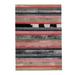 Blue/Brown 54 W in Area Rug - Art Hide Nueva Raya Striped Machine Made Cowhide Rectangle 4'6" x 5'9" Cowhide Indoor/Outdoor Use Area Rug in Blush/Gray/Brown Cowhide | Wayfair