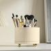 Deyared Pencil Holder Pencil Cup Holder Makeup Brush Storage Cylinder Desktop Rotating Makeup Brush Bucket Dressing Table Mouth Red Eyebrow Pen Storage Shelf Cosmetic Storage Box on Clearance