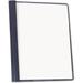 57122 Clear Front Report Cover Fasteners Letter Size Dark Blue 25/Box (UNV57122)