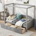 Red Barrel Studio® Kuster Twin Storage Canopy Bed Wood in Gray | Wayfair E8BD64EE8E3F4D43A897C683B720C18D