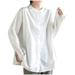 Posijego Womens Button Down Shirts 2024 Spring Casual Long Sleeve Dress Shirt Collared Work Blouses Tops