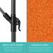 Arlmont & Co. 10Ft Offset Hanging Outdoor Market Patio Umbrella W/Easy Tilt Adjustment - Brown in Orange | Wayfair FBA70E2D560949ABB8C8C35123097EC3